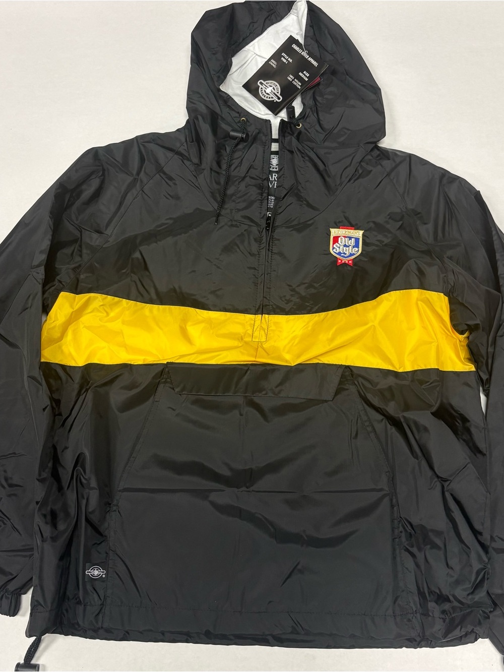 Charles River Apparel old Style Black and White Logo Jacket